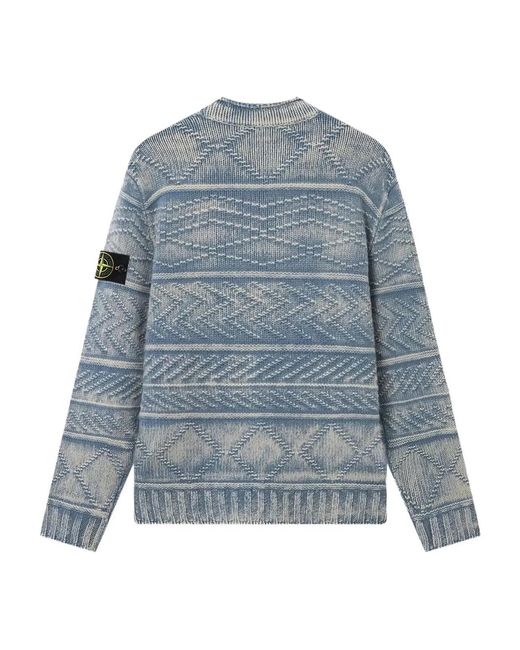 Stone Island Blue Crew Neck for men