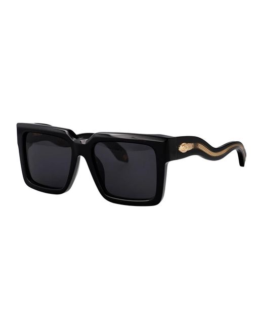 Roberto Cavalli Black Acetate Sunglasses