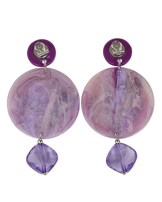 Emporio Armani Purple Earrings