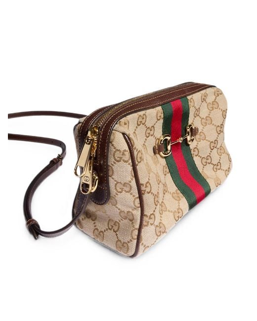 Gucci Natural Horsebit Web Small Camera Bag
