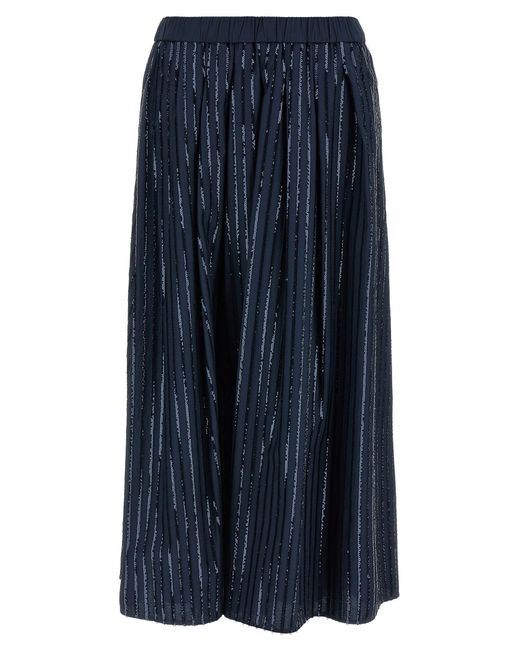Weekend by Maxmara Blue 'Fiordi' Sequin Skirt