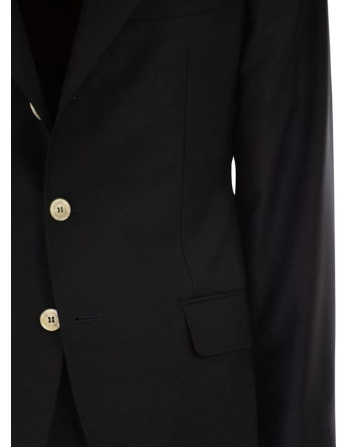 Brunello Cucinelli Black Tailored Suit for men