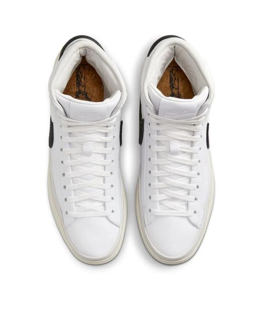 Nike White Blazer Phantom Mid Sneakers