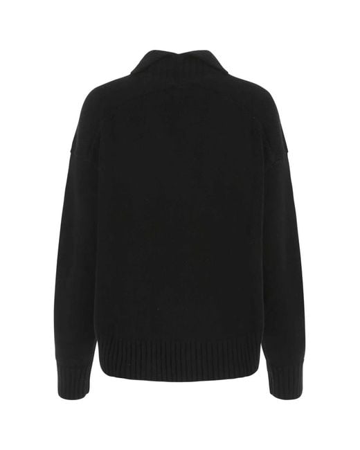 Jil Sander Black Cashmere Blend Oversize Sweater