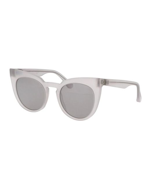 Mykita Gray Raw Coconut Water Warm Flash Acetate Sunglasses