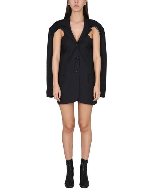 Acne Black Deconstructed Jacket
