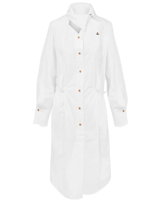 Vivienne Westwood White Drunken Shirt Dress