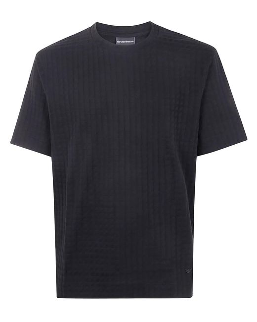 Emporio Armani Black Classic Short Sleeves T-Shirt for men