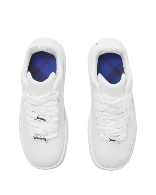 Burberry White Lf Box Sneakers