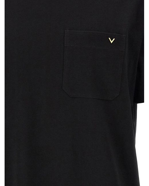Valentino Garavani Black T-Shirt for men