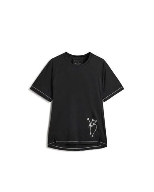 Y-3 Black Running T-Shirt for men