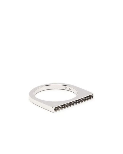 Tom Wood White Sleek Ring Top Spinel