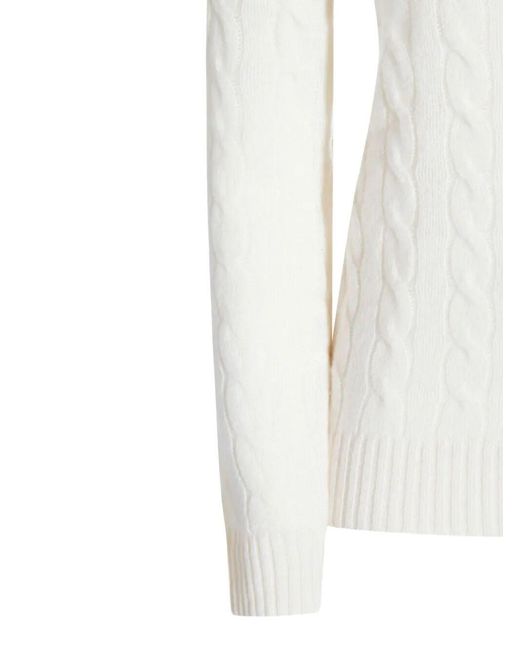 Polo Ralph Lauren White "Kimberly" Long Sleeves Pullover