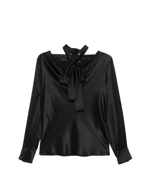 Max Mara Black Fiocchi Blouse