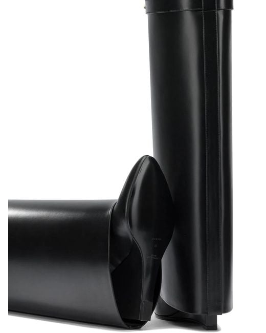 Givenchy Black "Shark Pinch" Knee Boots