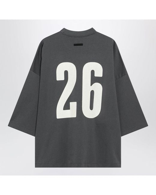 Fear Of God Gray Iron Cotton Merch Tshirt for men