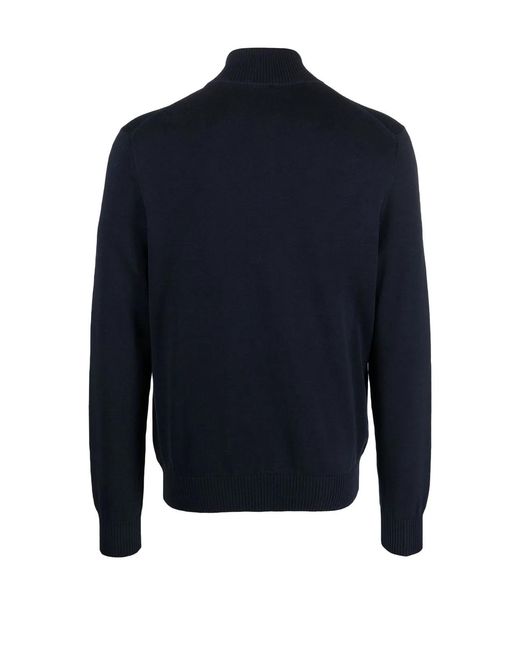 Malo Blue Bomber With Zip And Collar for men