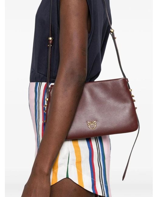 Pinko Brown Tone Zip Top Bag