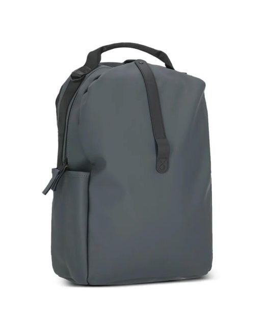 Rains Blue Clip Front Backpack