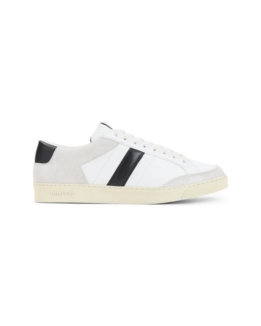 Tom Ford White Blake Low Sneakers for men