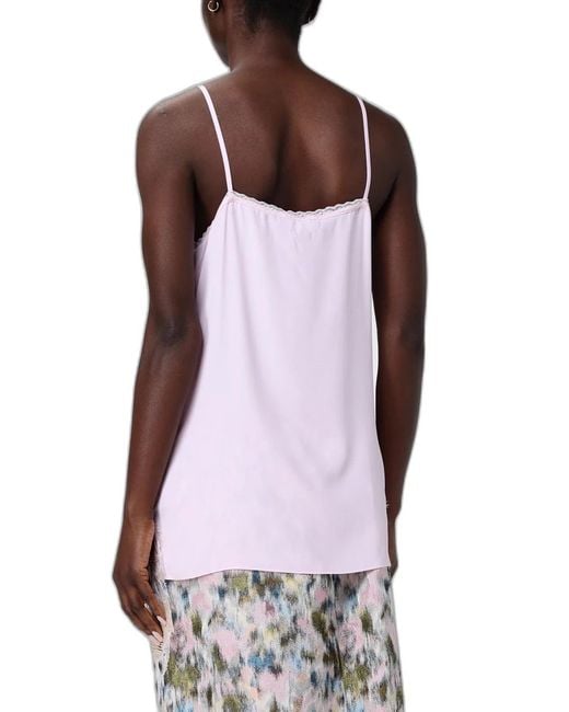 Fabiana Filippi Pink Top Con Dettagli
