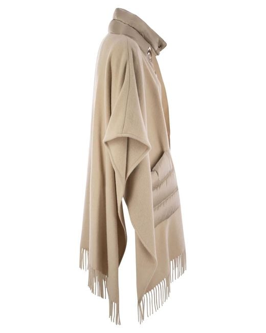 Herno Natural Poncho Resort