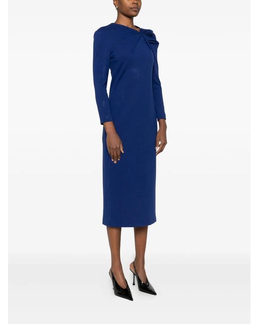 Emporio Armani Blue Midi Dress