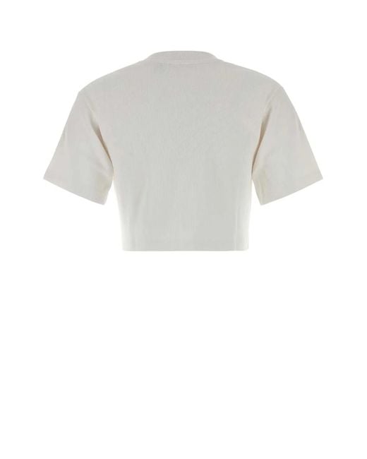 Off-White c/o Virgil Abloh White Off Stretch Cotton T-Shirt