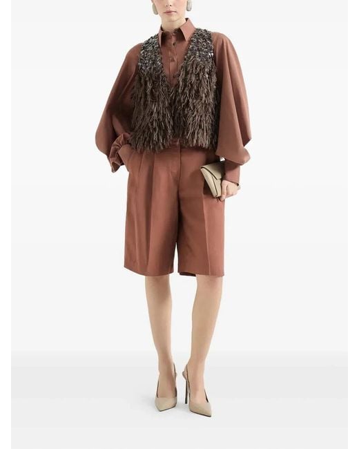 Brunello Cucinelli Brown Shirt