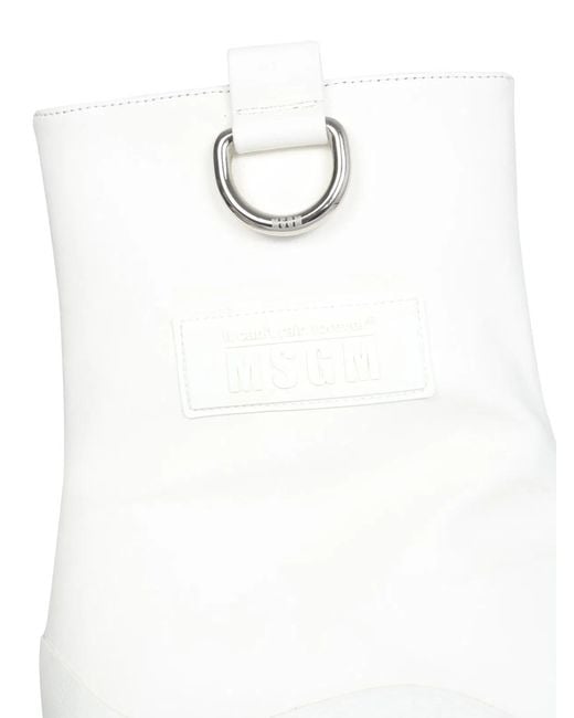 MSGM White Rain Boots
