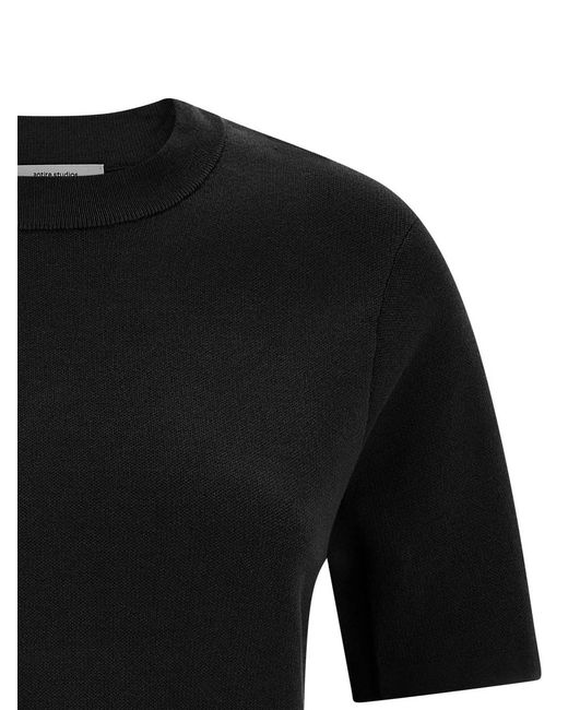 Entire studios Black Mercerized Cotton T-Shirt