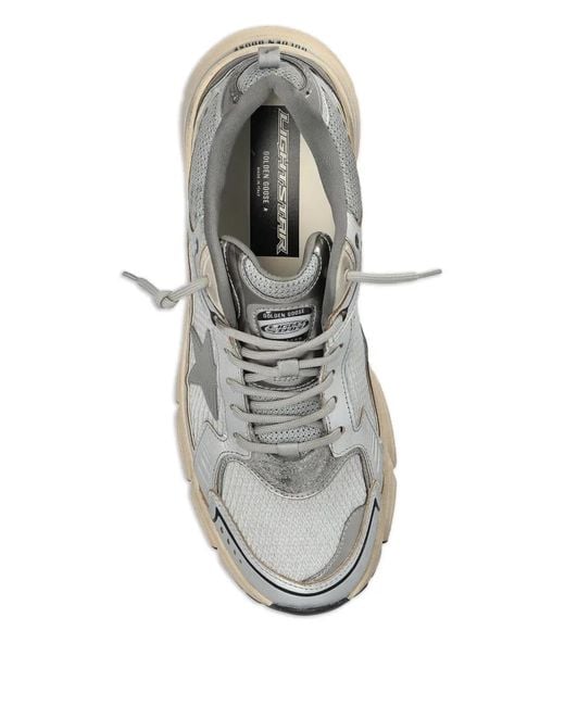 Golden Goose Deluxe Brand White "Lightstar" Mesh And Nappa Upper Mesh Tongue And Heel Tpu Star for men