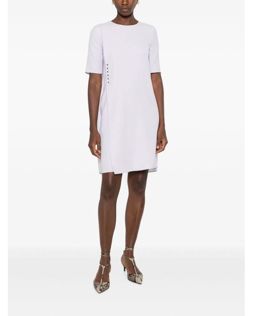 Emporio Armani Purple Short Dress