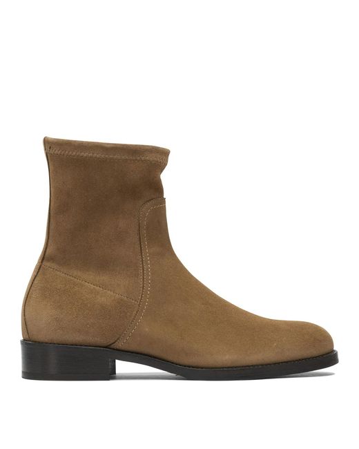 MARETTO® Brown Leather Ankle Boots