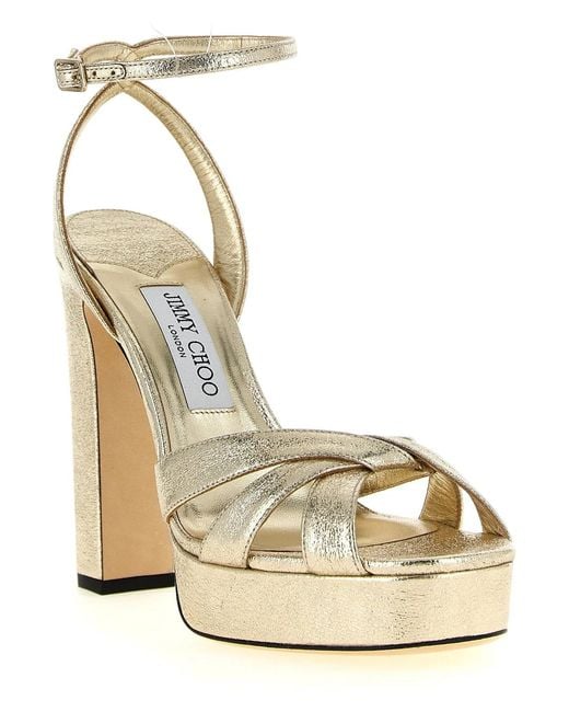Jimmy Choo Metallic 'Kove' Sandals