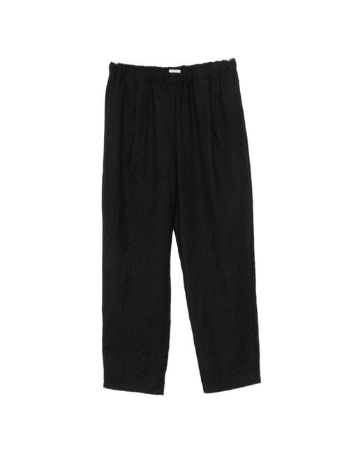 Apuntob Black Wool Trousers