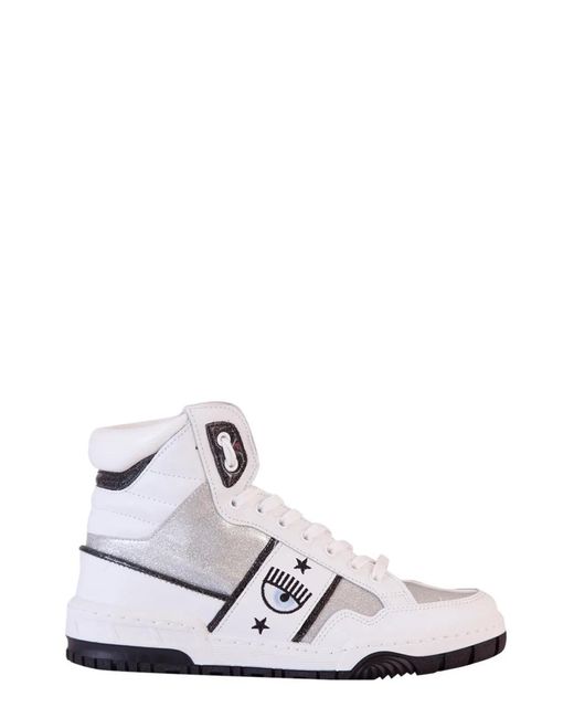 Chiara Ferragni White Logomania High Sneaker