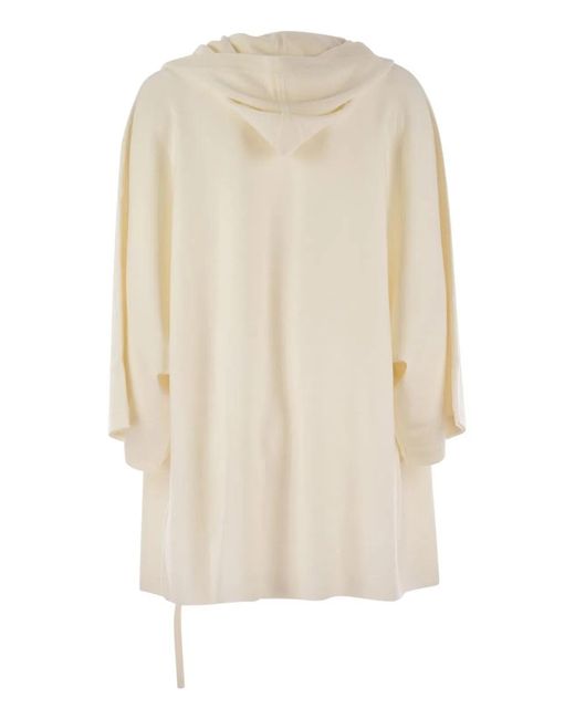 Max Mara Natural Hoodie Cardigan Knit "Aster