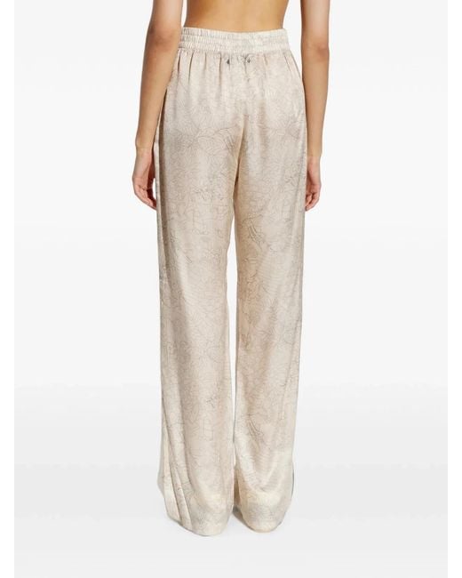 Golden Goose Deluxe Brand White Printed Trousers