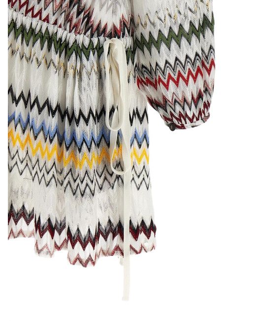 Missoni Gray Micro Chevron Dress