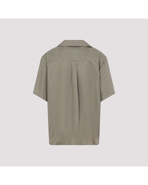 Saint Laurent Gray Silk Shirt for men