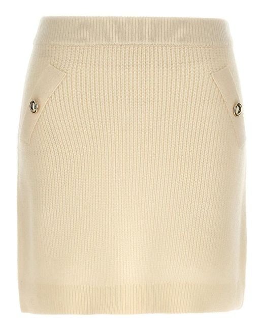 MICHAEL Michael Kors Natural Wool Long Skirt