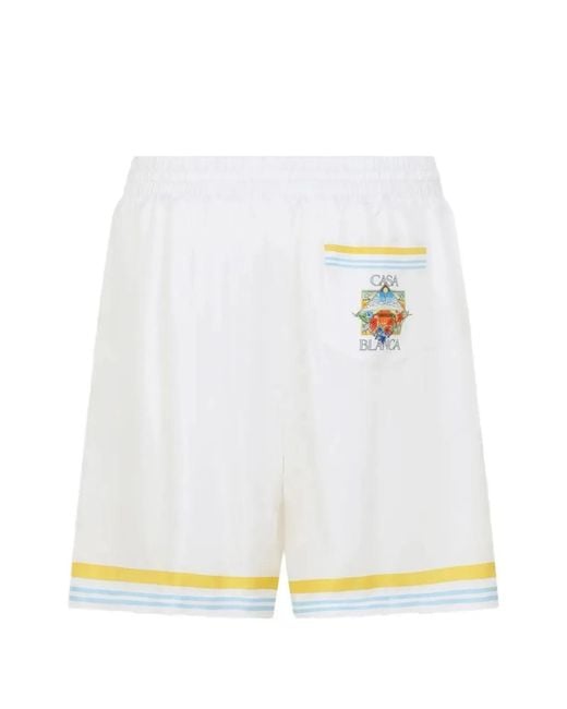 Casablanca White Flower Court Short for men