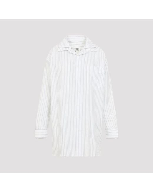 MM6 by Maison Margiela White Cotton Shirt