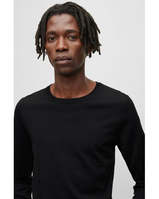 Boss Black Slim Fit Crew Neck Jumper for men
