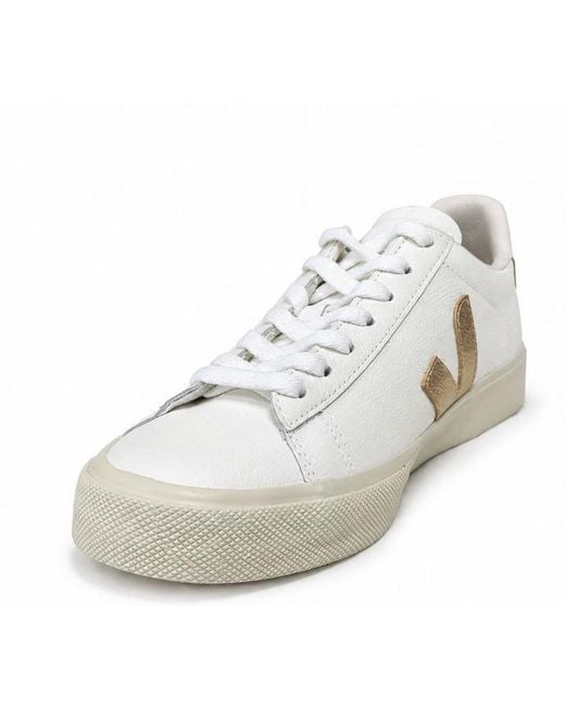 Veja White Off Leather Shoes