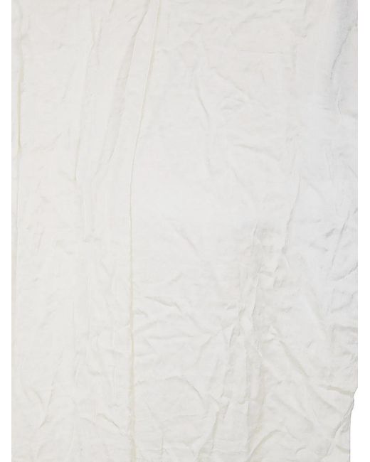 Maria Calderara White Back Or Front Long Dress