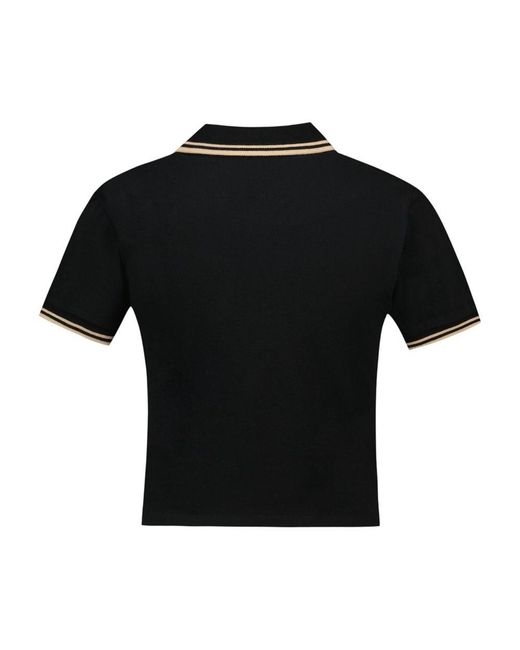 Vivienne Westwood Black Mini Classic Polo Shirt With Orb Embroidery