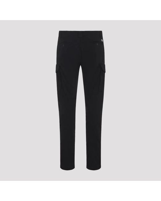 C P Company Black C.P.Company Pantalone Cargo Con Patch Logo for men