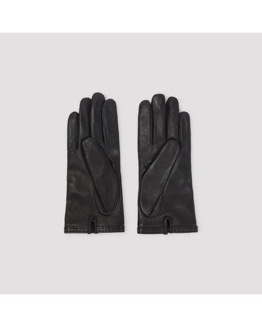 Prada Black Short Nappa Leather Gloves